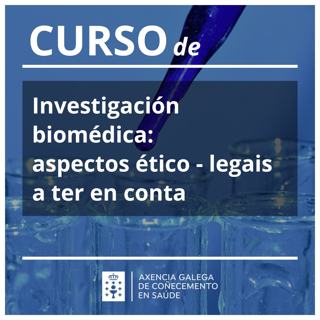 Investigación biomédica: aspectos ético-legais a ter en conta
